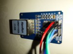 The ENC28J60 ethernet shield wired