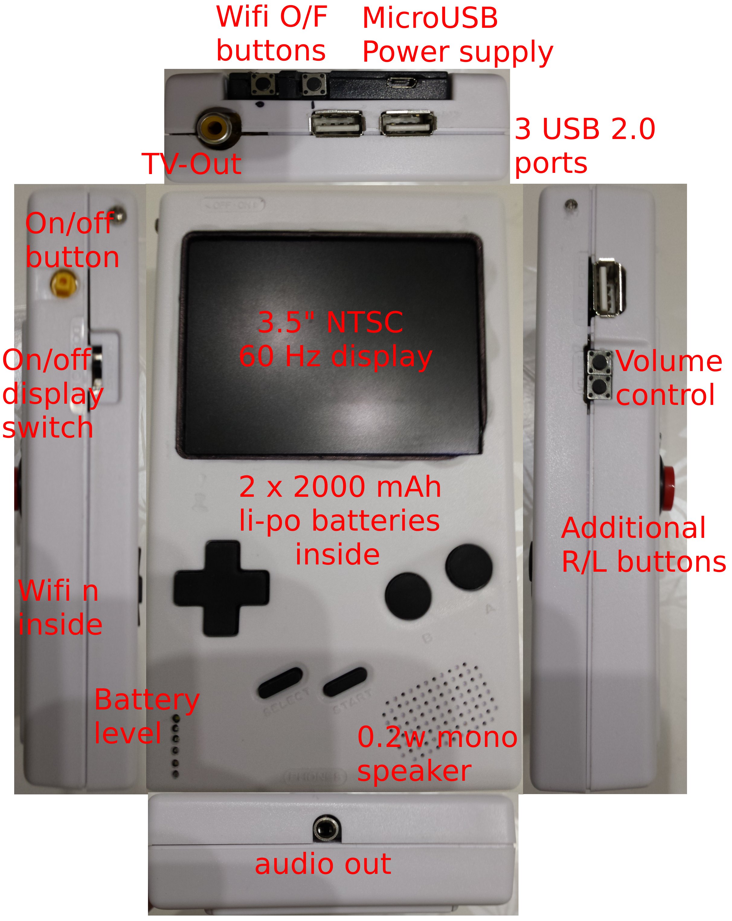 Hardware / Linux : Retro Boy - portable gaming console with an