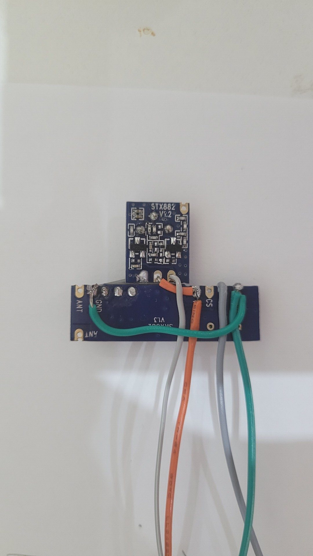RF modules wired to the Arduino Mega Pro