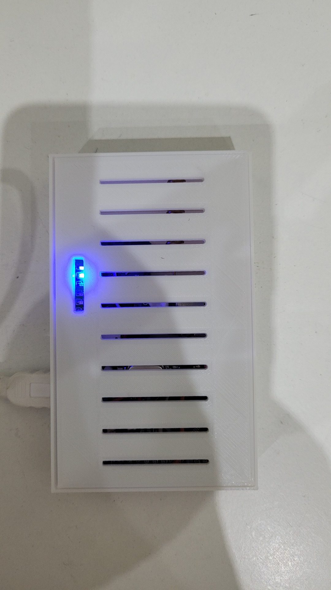 Finished RFLink gateway enclosure with status LED